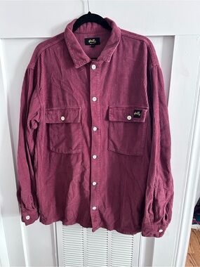 Stan Ray Corduroy CPO Overshirt Jacket Dusty Rose Mauve XL